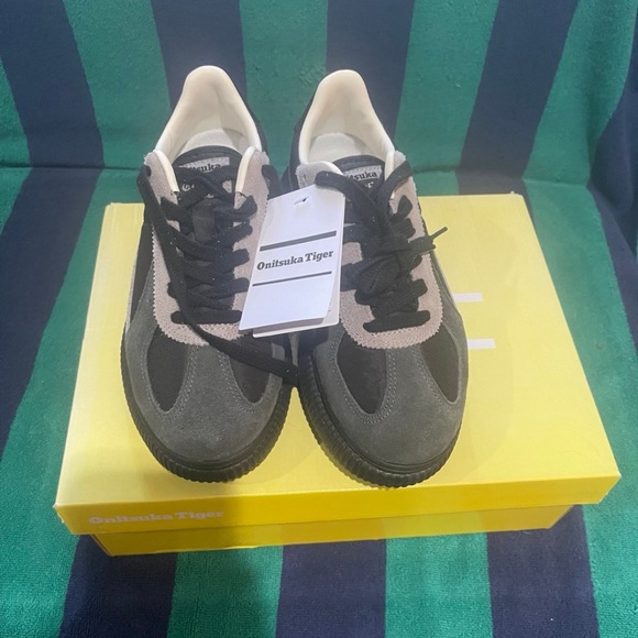 Onitsuka Tiger by Asics Women's Black and Gray Sneakers - Picture 1 of 10